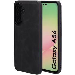 Mobiparts Classic Samsung Galaxy A56 MagSafe Hülle TPU,Kunstleder Backcover - Graphite Black