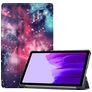 Mobigear Tri-Fold Samsung Galaxy Tab A7 Lite Hülle Klapphülle - Milky Way