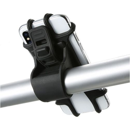 Mobigear Essentials Fahrradhalterung Lenkerhalterung Klemme Universal (max 15 cm x 8 cm) - Schwarz