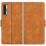 Mobigear Slim Magnet TCL 20L Plus Hülle Klapphülle Geldbörse - Cognac