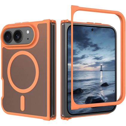 Mobigear Shockproof iPhone Duo MagSafe Hülle Hardcase Backcover - Orange