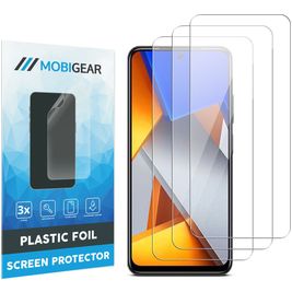 Mobigear POCO M4 Pro 4G Displayschutz Schutzfolie - Hüllenfreundlich (3er Pack)