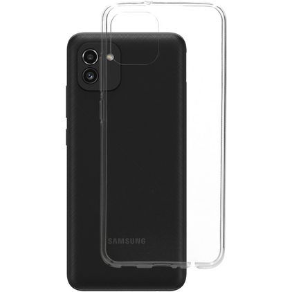 Mobiparts Classic Durchsichtig Samsung Galaxy A03 Hülle Flexibles TPU Backcover - Transparent