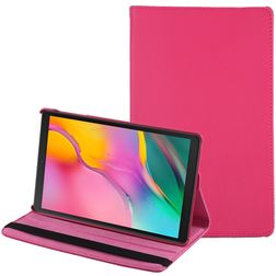 Mobigear DuoStand Samsung Galaxy Tab A 10.1 (2019) Hülle Drehbare Klapphülle - Magenta