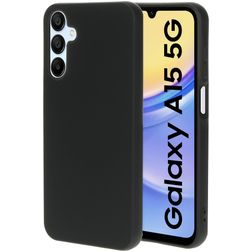 Mobiparts Samsung Galaxy A15 Silikon Hülle Backcover - Schwarz