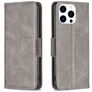 Mobigear Excellent iPhone 16 Pro Max Hülle Klapphülle Geldbörse - Grau