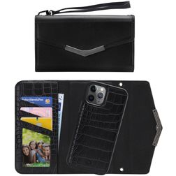 Mobilize Elegant Magnet iPhone 11 Pro Hülle Abnehmbare 2in1 Clutch - Black Croco