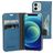 Mobiparts Classic Wallet iPhone 12 Mini Hülle Klapphülle Geldbörse - Steel Blue