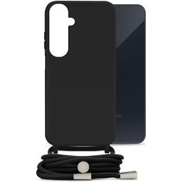 Mobilize Lanyard Gelly Samsung Galaxy A35 Flexibles TPU Handykette - Schwarz