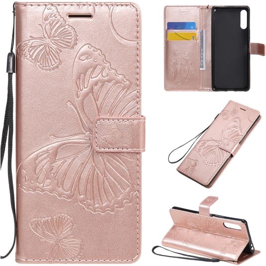 Mobigear Butterfly Bookcase Case Rose Gold Sony Xperia L4