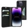 Mobiparts Classic Wallet iPhone 14 Pro Hülle Klapphülle Geldbörse - Schwarz