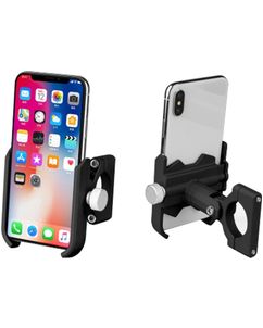 Mobigear AluGrip Fahrradhalterung / Motorradhalterung Lenkerhalterung Klemme Universal - Schwarz