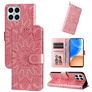 Mobigear Sunflower HONOR X8 Hülle Klapphülle Geldbörse - Magenta