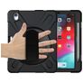 Mobigear SureGrip XGuard iPad Air 11 Zoll (2026) Hülle Kunststoff,Silikon Backcover + Stifthalter + Schulterträger + Ständer - Schwarz