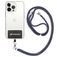 Mobigear Lanyard Universal-Handykette einstellbar - Schwarz / Grau