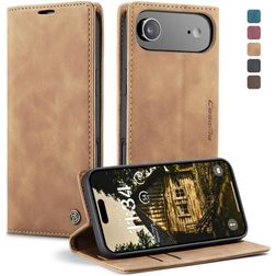 CaseMe 013 iPhone Air Hülle Klapphülle Geldbörse - Braun