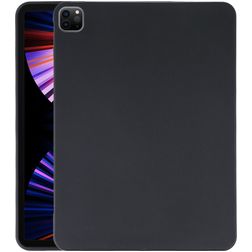 Mobigear Basics Dünne iPad Pro 12.9 Zoll (2021) Hülle Flexibles TPU Backcover - Schwarz