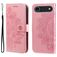 Mobigear Flowers iPhone Air Hülle Klapphülle Geldbörse - Roségold
