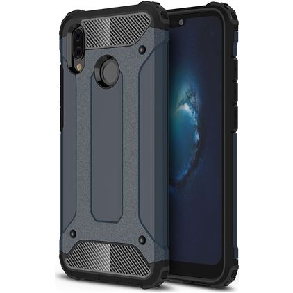 Mobigear Outdoor Huawei P20 Lite (2018) Hülle Hardcase Backcover Stoßfest - Marineblau