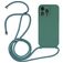 Mobigear Lanyard iPhone 14 Pro Silikon Handykette - Grün