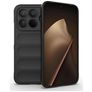 Mobigear Bumpy Xiaomi 15T Pro Hülle Flexibles TPU Backcover - Schwarz