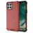Mobigear Honeycomb iPhone 12 Pro Max Hülle Hardcase Backcover Stoßfest - Rot