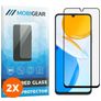 Mobigear Premium HONOR X7 Panzerglas Gehärtetes Glas Displayschutz - Hüllenfreundlich - Schwarz (2er Pack)