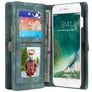 Caseme 008 iPhone 7 Plus Hülle Abnehmbare 2in1 Klapphülle Geldbörse - Grün