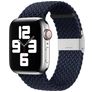 Mobigear Braided Nylon Apple Watch Armband Klappschließe - 42/41/40/38 mm - Charcoal