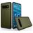 Mobigear Card Samsung Galaxy S10 Plus Hülle Hardcase Backcover Stoßfest mit Kartenhalter - Armeegrün
