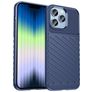 Mobigear Groove iPhone 14 Pro Max Hülle Flexibles TPU Backcover - Blau