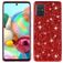 Mobigear Glitter Samsung Galaxy A51 Hardcase Backcover - Rot