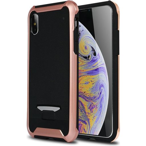 Mobigear Armor iPhone XS Max Hülle Hardcase Backcover Stoßfest - Roségold