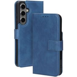 Mobiparts Classic Wallet Samsung Galaxy S24 FE Hülle Klapphülle Geldbörse - Blau