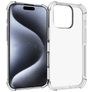 Mobigear Cushion Durchsichtig iPhone 16 Pro Hülle Flexibles TPU Backcover - Transparent