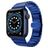 Mobigear Madrid Edelstahl Apple Watch Armband Faltschließe - 42/41/40/38 mm - Blau