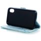Mobigear Marble iPhone XS Max Hülle Klapphülle Geldbörse - Blau