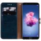 Mobigear Wallet Huawei P Smart (2018) Hülle Klapphülle Geldbörse - Blau