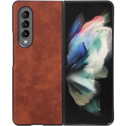 Mobigear Excellent Samsung Galaxy Z Fold 4 Hardcase Backcover - Braun