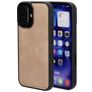 Mobiparts Classic iPhone 16 MagSafe Hülle TPU,Kunstleder Backcover - Moonstone Beige