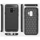 Mobigear Brushed Slim Samsung Galaxy S9 Hülle Flexibles TPU Backcover - Schwarz