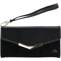 Mobilize Gelly Velvet Samsung Galaxy A40 Hülle Abnehmbare 2in1 Clutch - Deep Black