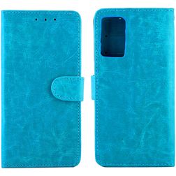Mobigear Wallet OPPO Reno 6 Pro 5G Hülle Klapphülle Geldbörse - Blau