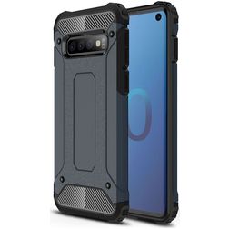 Mobigear Outdoor Samsung Galaxy S10 Hülle Hardcase Backcover Stoßfest - Marineblau