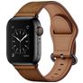 Mobigear Venezia Leder Apple Watch Armband Dornschließe - 42/41/40/38 mm - Cognac