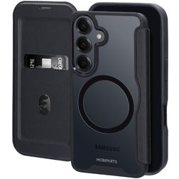 Mobiparts Shield Line Samsung Galaxy S26 MagSafe Hülle Klapphülle - Schwarz