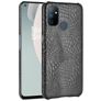Mobigear Croco OnePlus Nord N100 Hülle Hardcase Backcover - Schwarz