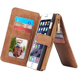 Caseme 007 iPhone 6s Hülle Abnehmbare 2in1 Klapphülle Geldbörse - Braun Caseme 007 iPhone 6s Hülle Abnehmbare 2in1 Klapphülle Geldbörse - Braun