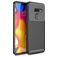 Mobigear Racing LG G8 ThinQ Hülle Flexibles TPU Backcover - Schwarz