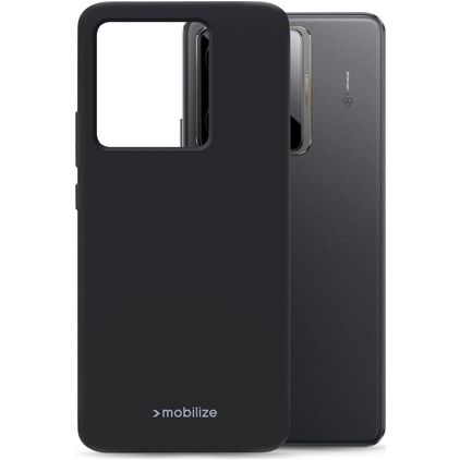 Mobilize Rubber Gelly Realme GT 7T TPU (flexibel) Backcover - Schwarz